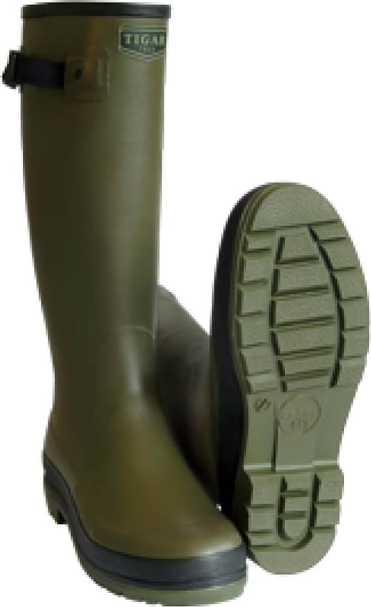 Tigar 91994 Αντιολισθητικές Unisex Γαλότσες Εργασίας Γονάτου με Γούνα σε Πράσινο Χρώμα