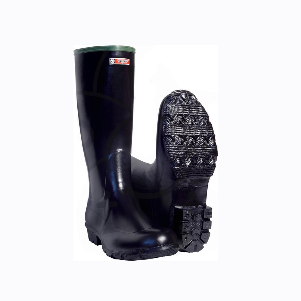 Tigar 70200 Αντιολισθητικές Unisex Γαλότσες Εργασίας Γονάτου με Γούνα σε Μαύρο Χρώμα