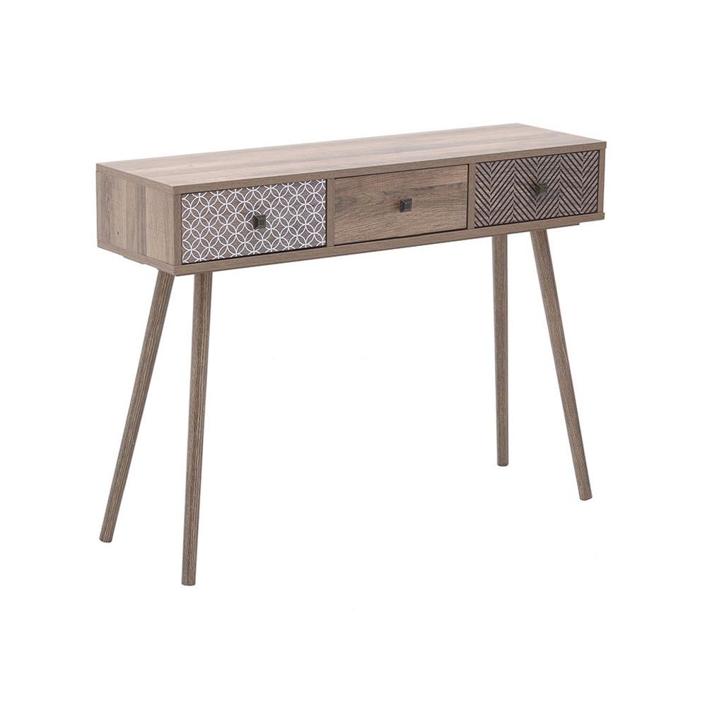 Inart Natural Κονσόλα Ξύλινη 100x29x75
