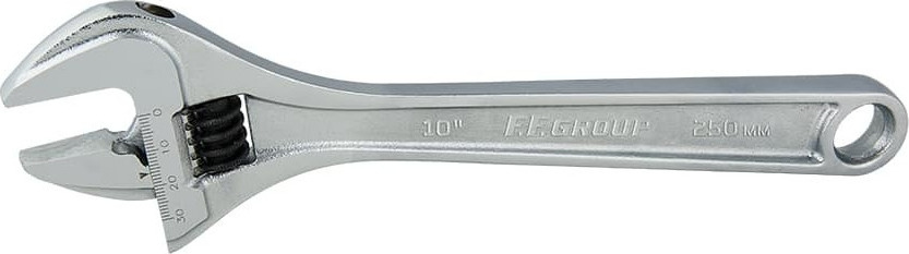 F.F. Group Γαλλικό Κλειδί Μήκους 250mm με Άνοιγμα Σιαγόνων έως 31mm