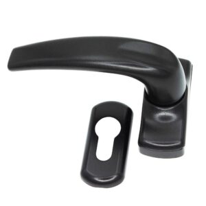 Πόμολο ελατηρίου Νεοξαλ 140 3 αλουμινόπορτας μικρό μαύρο