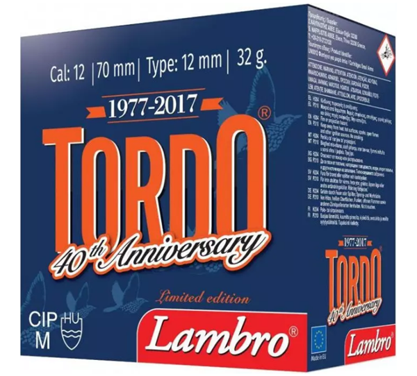Lambro Tordo Φυσίγγια cal12 70mm 32gr 25τμχ Νο9