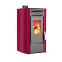 Thermiki Aero 12 Σόμπα Pellet Αερόθερμη 12kW Μπορντό