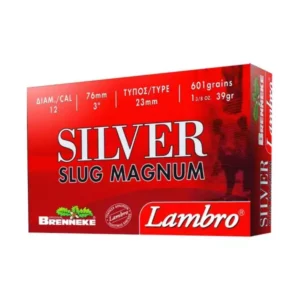 Lambro Silver Slug Magnum cal12 76mm 39gr 5τμχ Μονόβολο