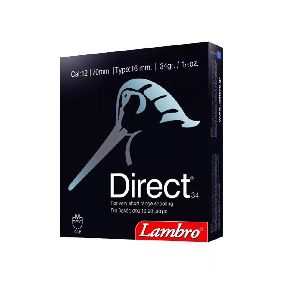 Lambro DIRECT 34 Φυσίγγια cal12 70mm 10τμχ No5