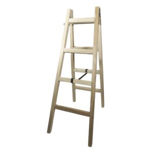 Σκάλα τετράποδη ξύλινη 1.75m Ελλάδος (5 σκαλιά)