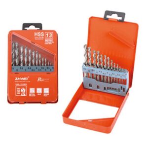 Τρυπάνια σετ 13 τεμάχια 1-6.5mm hss κασετίνα Zhwei zw-c0901