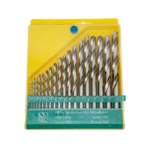 Τρυπάνια σετ 19 τεμάχια hss πράσινη θήκη