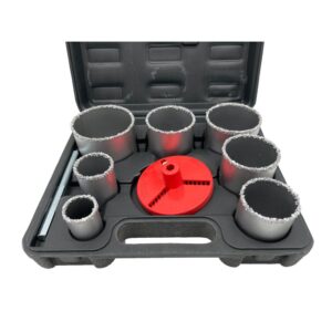 Ποτηροτρύπανο σετ πλακιδίων σετ 9 τεμάχια Zhwei 33-83mm