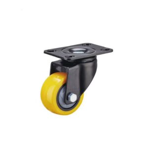 Ρoδάκι Cresman yellow pu 37kg ρόδα (60mm συνολίκό μέγεθος) (πλάτος 25mm) περιστρεφόμενο