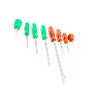 Κατσαβίδια σετ 8 τεμάχια πράσινα-κόκκινα