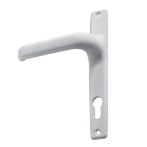 Πόμολο ελατηρίου Domus 6145l με πλάκα άσπρο