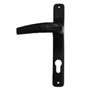 Πόμολο ελατηρίου Νεοξαλ 140 4 αλουμινόπορτας μεγάλο μαύρο