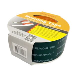 Ταινία διπλής όψεως αφρώδη μαύρη 24mmX5m Highpower