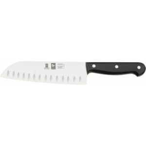 Μαχαίρι Icel 271.8685.18 santoku με αυλάκια βακελίτη μαύρη λαβή