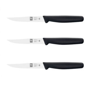 Μαχαίρια σετ Icel 3 τεμάχια 441.5304.03 10cm μαύρο blister