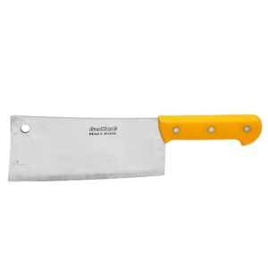 Σατίρα πλαστική λαβή κίτρινη  8 20cm 660gr inox Cresman