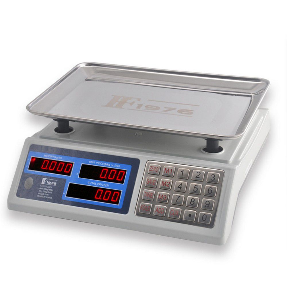 Ζυγαριά ηλεκτρονική επαναφορτιζόμενη Constant 40kg + μπαταρίες 14191-423fx