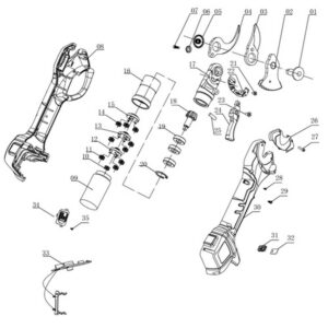 Ανταλλακτικό protech-299s No17 18 19 20 (κορμός σετ) AND για protech 250