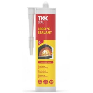 Σφραγιστική σιλικόνη υψηλής θερμοκρασίας φύσιγγα Tkk 1600°C μαύρη 300ml 159546