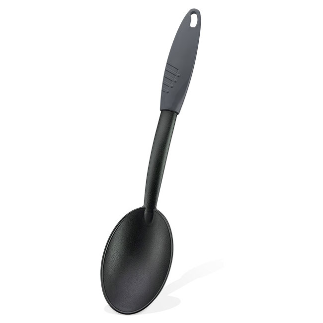Κουτάλα Πλαστική Γκρι-Μαύρο 32cm Qlux- 8693395003805