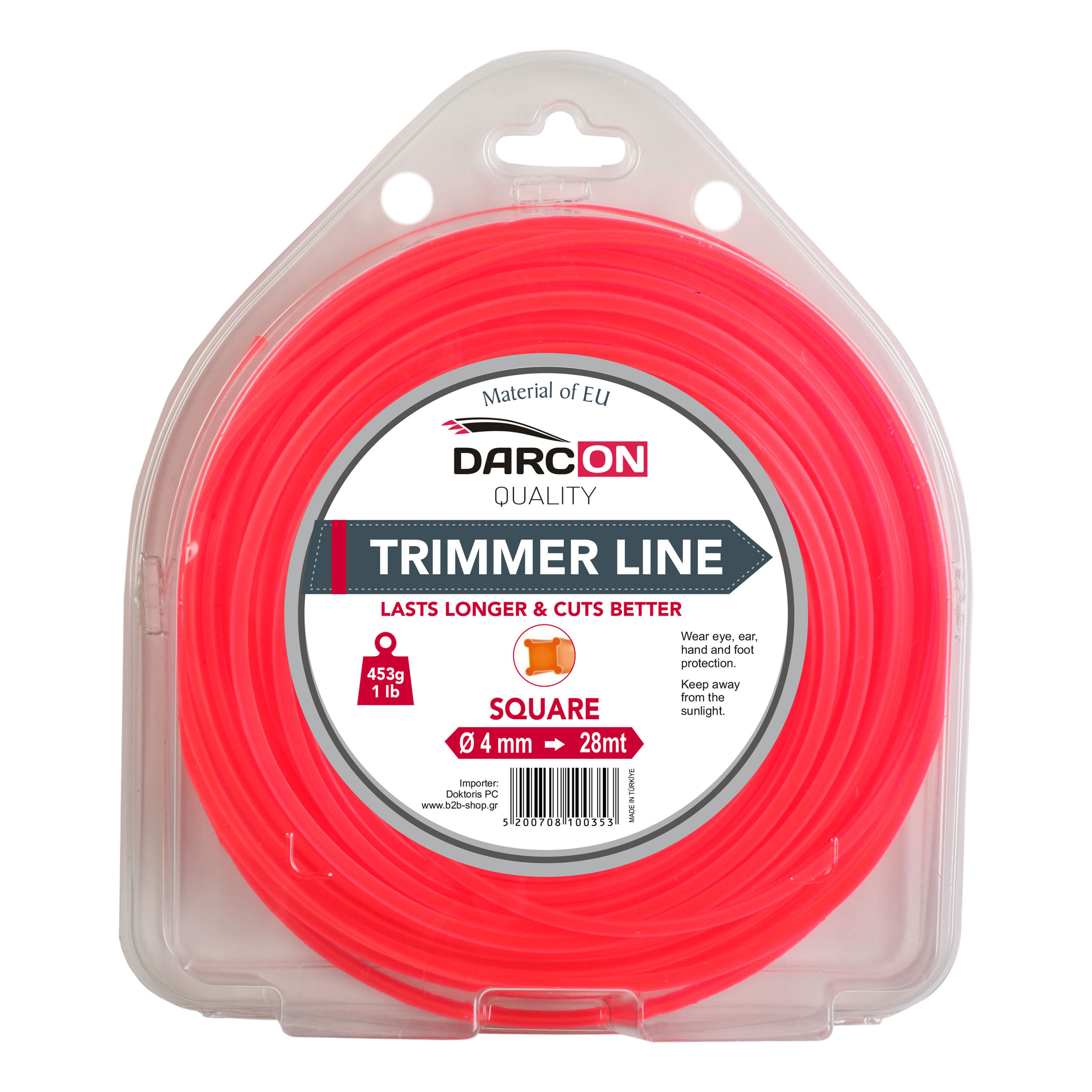 Μεσινέζα Τετράγωνη 4mm-28m Darcon - 100353