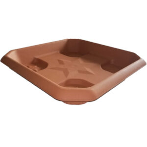Πιάτο Γλάστρας Hisar Square Terracotta 39x39x6cm Serinova - 8680648605816