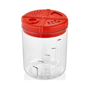 Πλαστικό Δοχείο Για Μπαχαρικά Κόκκινο Qlux - 8693395002775