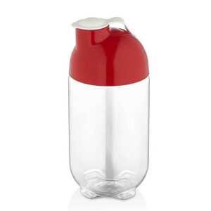 Βάζο Τροφίμων Πλαστικό Στρόγγυλο Κόκκινο 1lit Qlux - 8693395018136