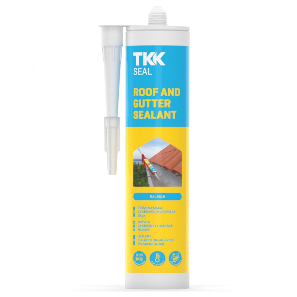 Σιλικόνη φίσσιγα για λούκια διαφανή Tkk roof AND gutter 300ml 159693