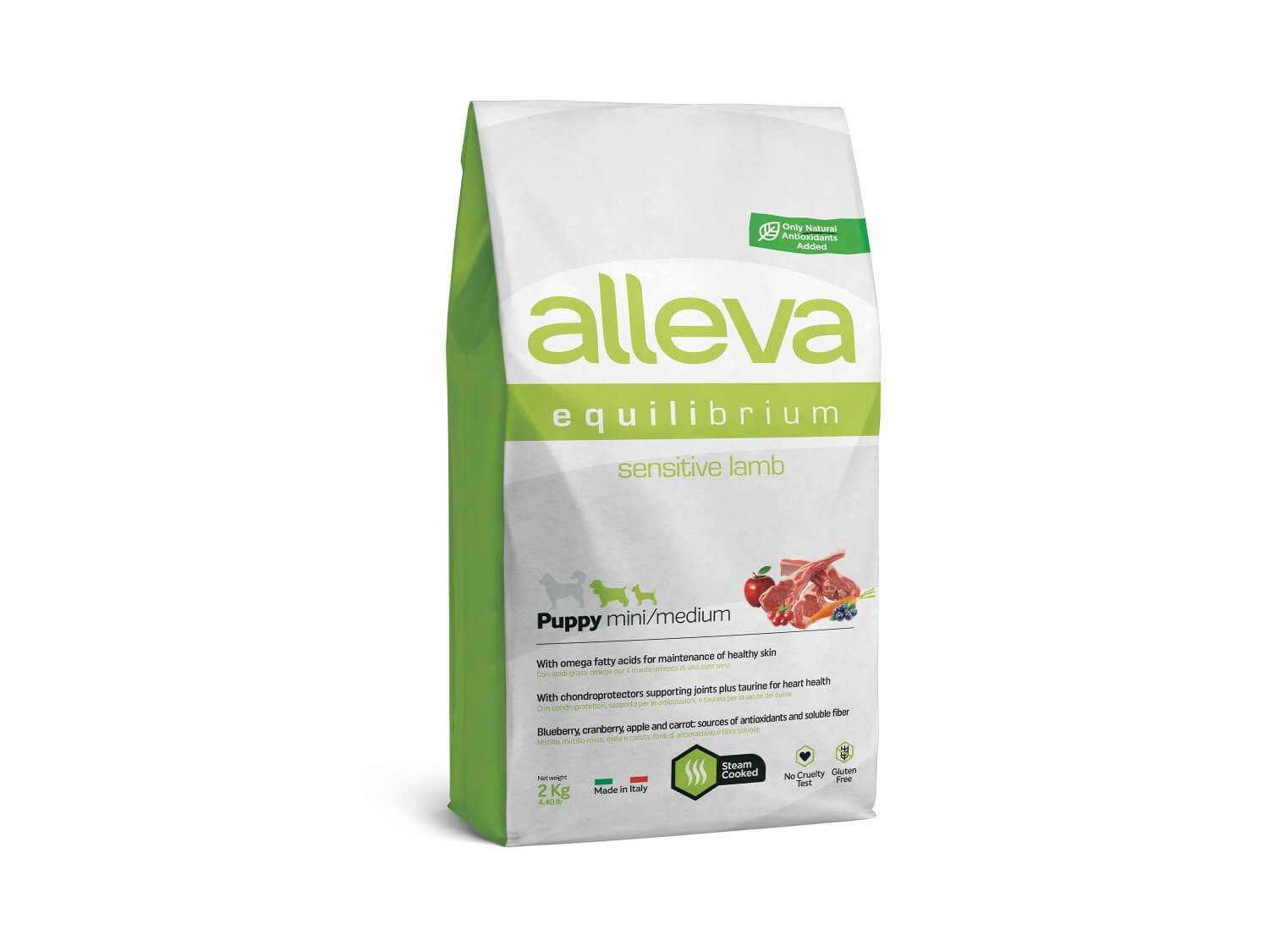 Alleva Equilibrium Sensitive Αρνί Puppy Mini/Medium 2kg