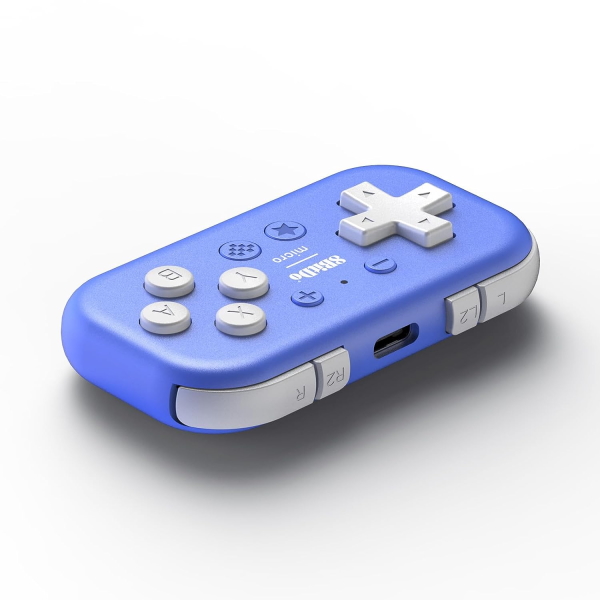 8Bitdo Micro Ασύρματο Bluetooth Gamepad Pocket-sized Mini για Switch / Android / Raspberry Pi Μπλε - Image 3