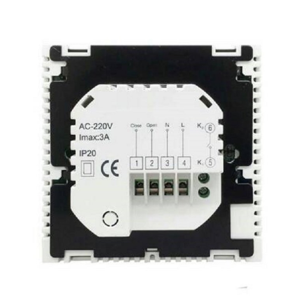 Hysen Hysen HY08-1 Ψηφιακός Θερμοστάτης Χώρου Smart με Οθόνη Αφής και Wi-Fi Λευκός - Image 4
