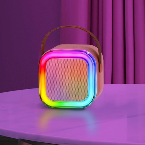 Skysonic K8 Καραόκε Ηχείο Bluetooth με 2 Ασύρματα Μικρόφωνα (Led RGB Light/1200mAh/Type-C) Γαλάζιο - Image 2