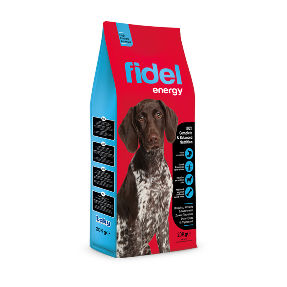 Laky Fidel Dog Energy Ξηρά Τροφή Σκύλων 20kg