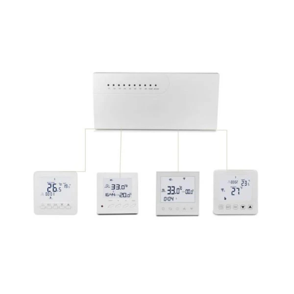 Hysen HY525 Γενικός Θερμοστάτης Ρυθμιστής Θερμοκρασίας 8 Ζωνών (Master Controller) - Image 2