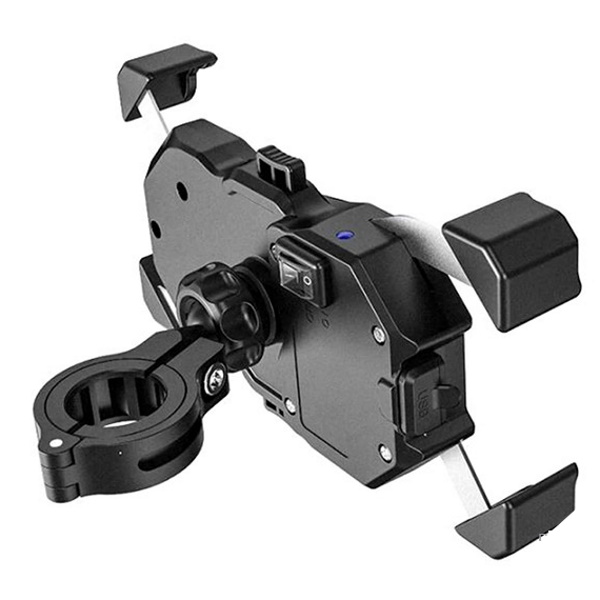 Kewig M11A Βάση Κινητού 3,5"έως 7" για Μηχανή/Ποδήλατο με Ενσύρματη (Quickcharge 3.0) και Ασύρματη φόρτιση (Qi 15W) - Image 6