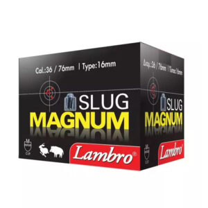 Lambro Slug Magnum Φυσίγγια cal36 76mm 25τμχ Μονόβολα