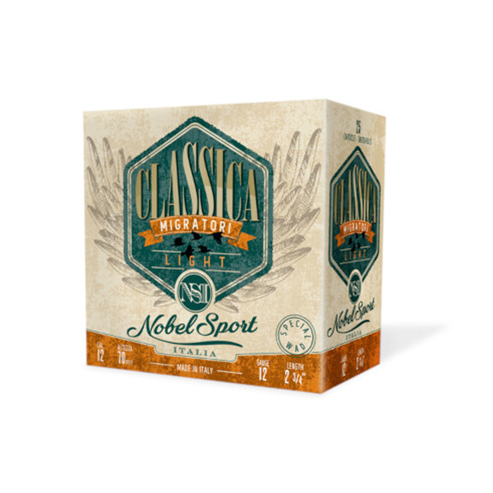 Nobel Sport Classica Migratori Light Φυσίγγια cal12 70mm 30gr 25τμχ