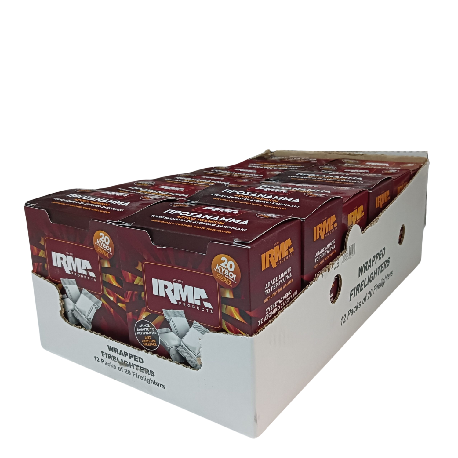 Προσάναμμα Λευκό Premium 20 Κύβων IRMA - 5207043001482 - Image 3