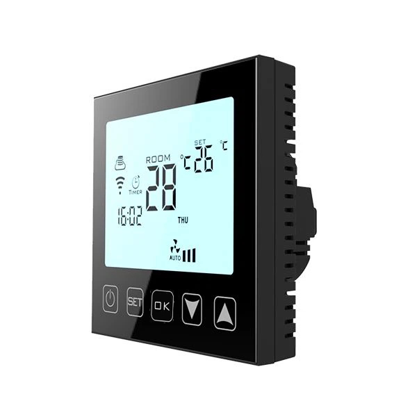 Hysen HY603 Ψηφιακός Θερμοστάτης Smart WIFI για Αέριο/Πετρέλαιο (Οθόνη Αφής/Φωνητικές Εντολές/Εφαρμογή) Black - Image 2