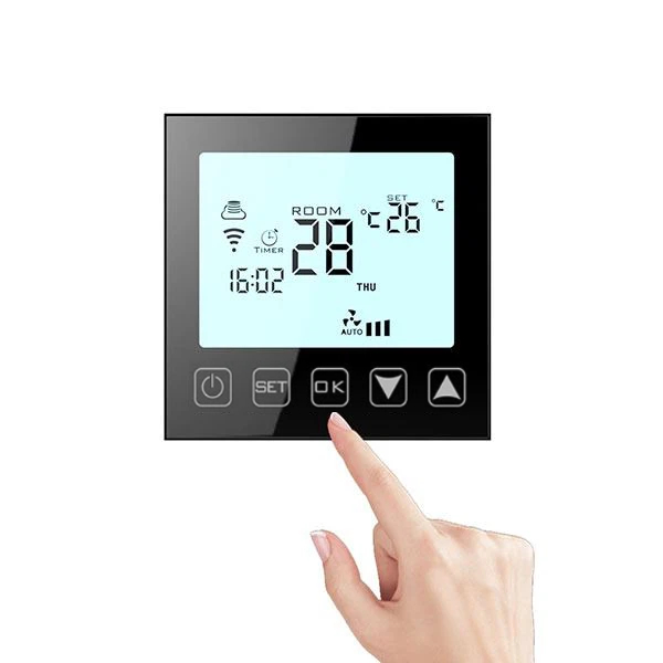 Hysen HY603 Ψηφιακός Θερμοστάτης Smart WIFI για Αέριο/Πετρέλαιο (Οθόνη Αφής/Φωνητικές Εντολές/Εφαρμογή) Black - Image 3