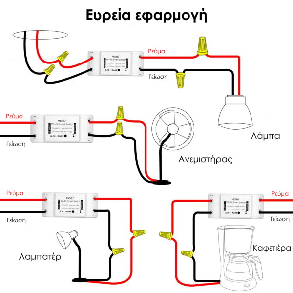 MOES WM-101N-16AM-MS Έξυπνος ασύρματος διακόπτης WiFi για απομακρυσμένη διαχείριση iOS/Android 16A - Image 4