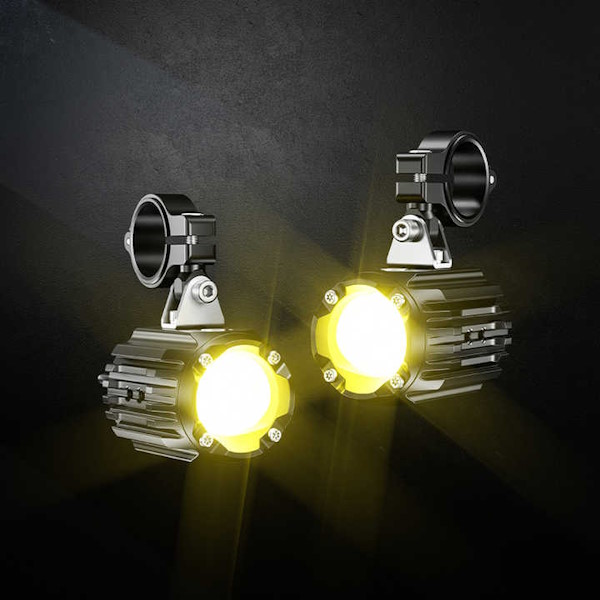 Kewig K10 Σετ 2τμχ Προβολάκια Αλουμινίου 60W Αδιάβροχα Dual Light 6000k Universal 12-15V - Image 4