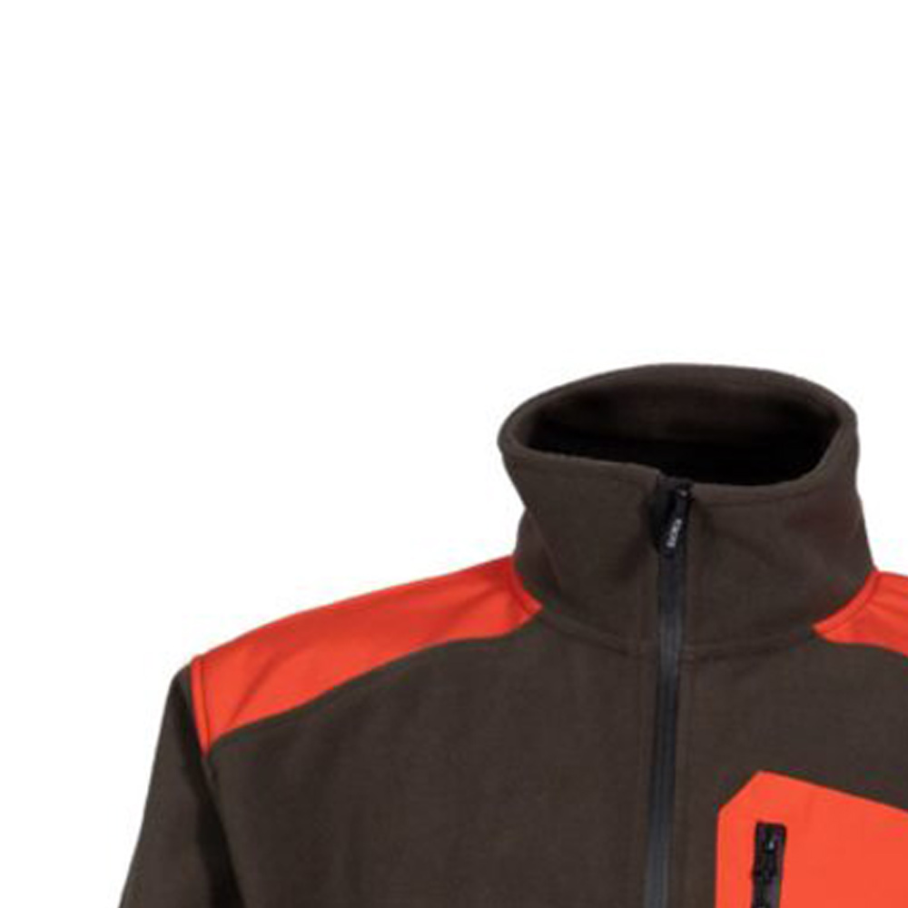 Toxotis 1008C Ζακέτα Fleece Καφέ - Πορτοκαλί - Image 2
