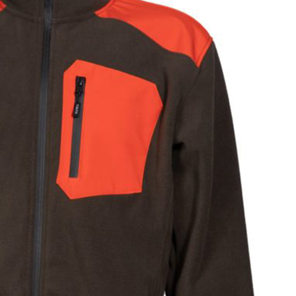 Toxotis 1008C Ζακέτα Fleece Καφέ - Πορτοκαλί - Image 3