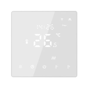 Hysen HY608 WIFI Ψηφιακός Θερμοστάτης Smart για Αέριο/Πετρέλαιο (3A/Οθόνη Led/Φωνητικές Εντολές/Εφαρμογή) White