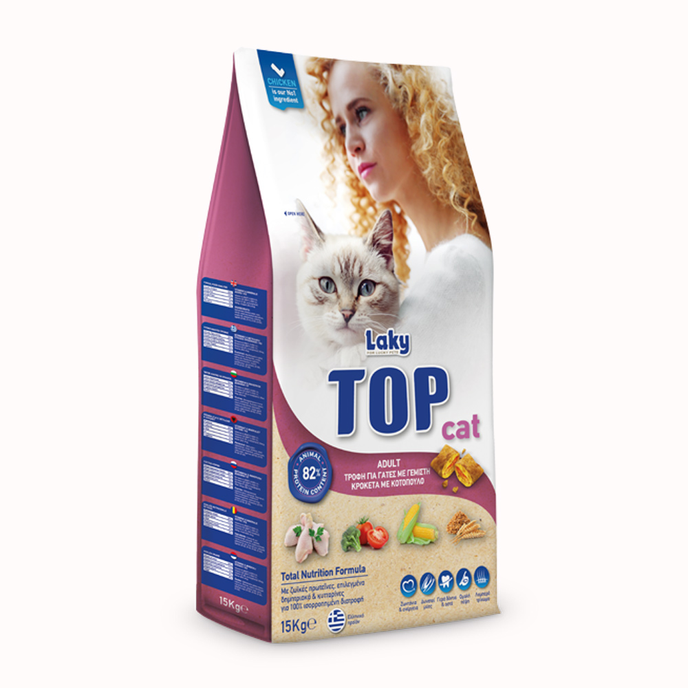Laky Top Cat Ξηρά Τροφή Γάτας 15kg
