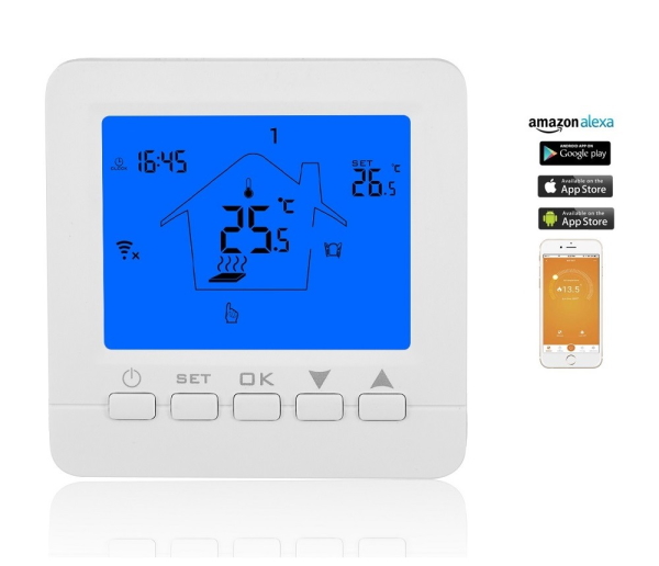 Έξυπνος Θερμοστάτης καλοριφέρ Smart WiFi & Internet control Hysen HY02-B05 - Image 2