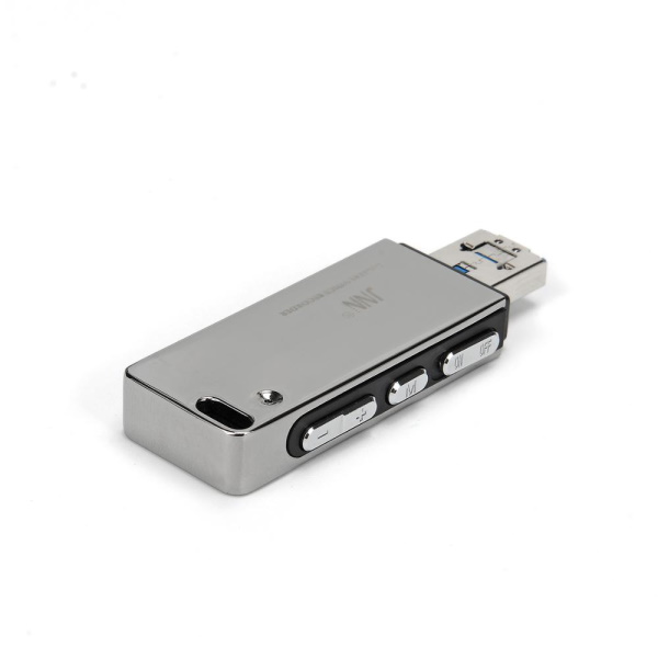 JNN Q17 Κρυφό Καταγραφικό Ήχου USB/mUSB (μπαταρία έως 20 ώρες/ μνήμη έως 90 ώρες / Ανιχν. Ήχου/Σύνδεση με κινητό) 8GB Silver - Image 3